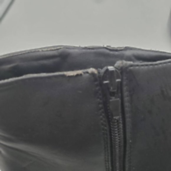 Lane Bryant Womens Ankle Boots Black Pointed Toe Wedge Heels Side Zip‎ 10 W - Picture 11 of 12